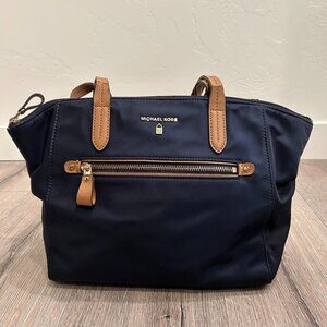 Navy Blue Michael Kors Kelsey Tote